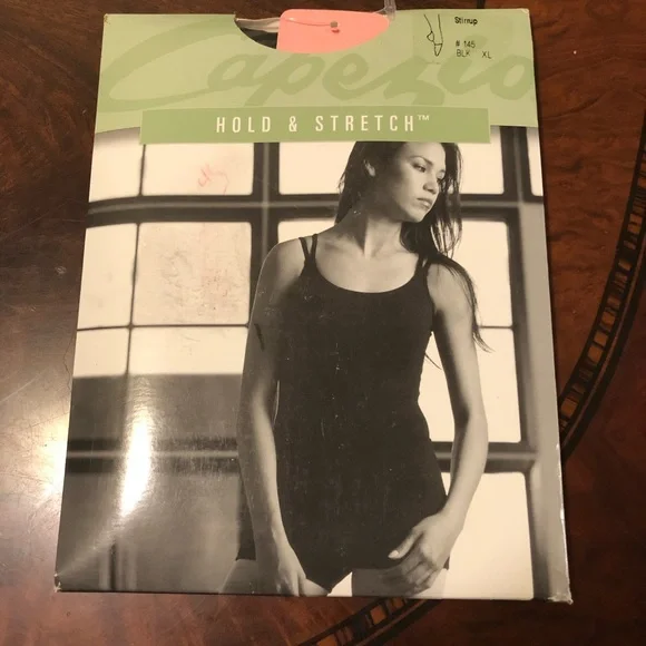 Capezio The Hold & Stretch White Tights, size XL - Picture 9 of 10